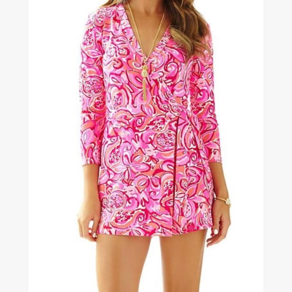 Lilly Pulitzer Karlie Wrap Romper size small